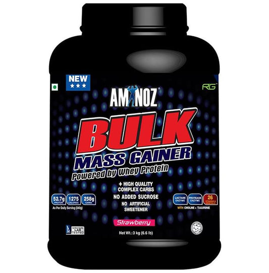 Aminoz Bulk Mass Gainer Strawberry - Classic Derma