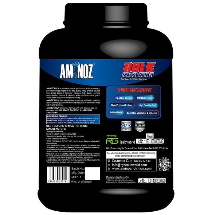 Aminoz Bulk Mass Gainer Strawberry