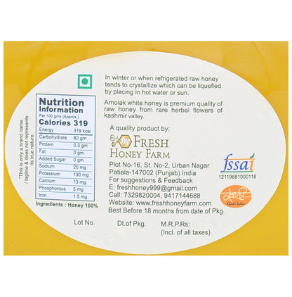 Amolak Kashmir White Raw Honey