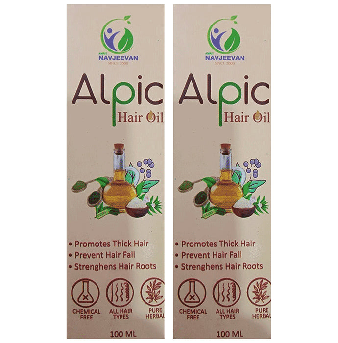 Amrit Navjeevan Alpic Hair Oil (100ml Each) - Classic Derma