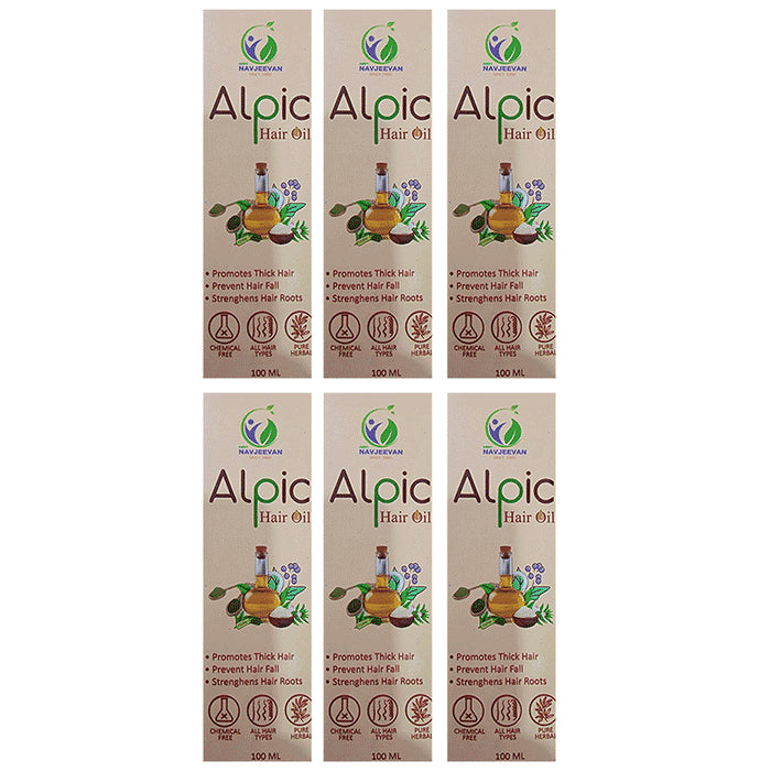 Amrit Navjeevan Alpic Hair Oil (100ml Each) - Classic Derma