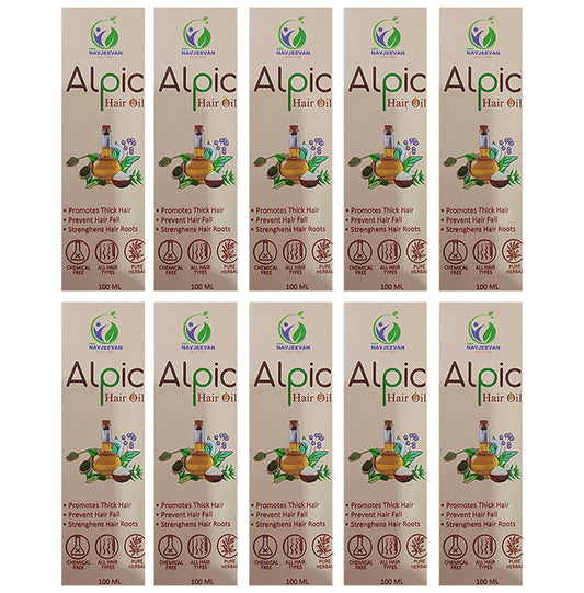 Amrit Navjeevan Alpic Hair Oil (100ml Each) - Classic Derma