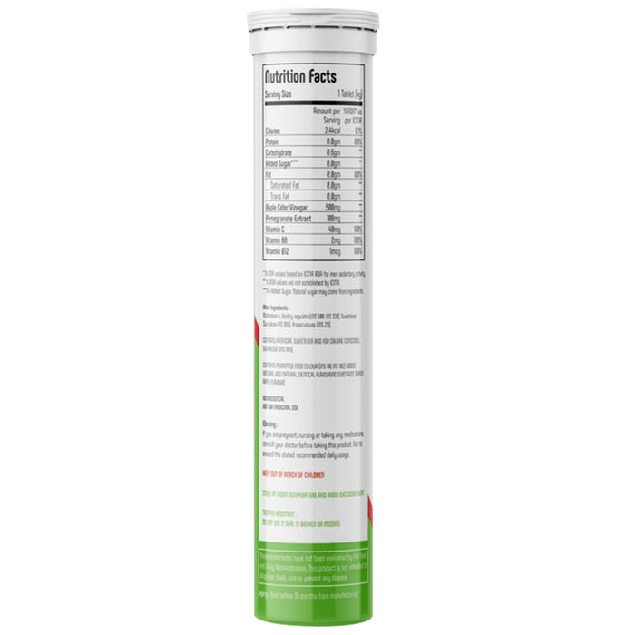 Anisue Healthcare Apple Cider Vinegar Effervescent Tablet (20 Each) Green Apple