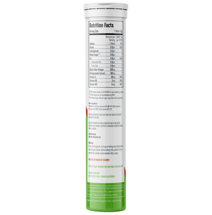 Anisue Healthcare Apple Cider Vinegar Effervescent Tablet (20 Each) Green Apple