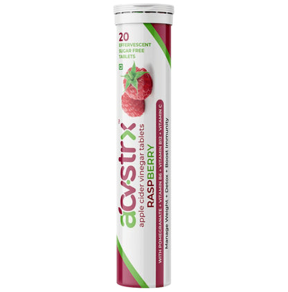 Anisue Healthcare Apple Cider Vinegar Effervescent Tablet (20 Each) Raspberry - Classic Derma