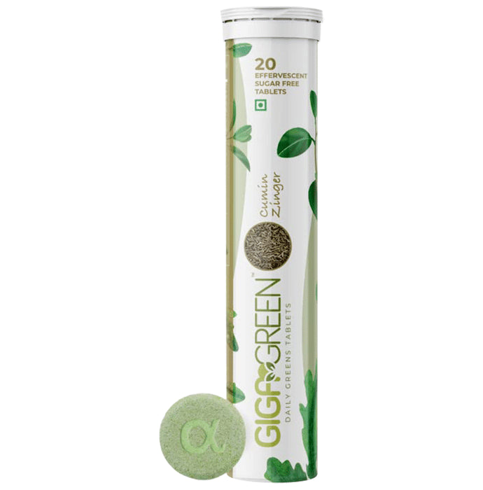 Anisue Healthcare Gigagreen Effervescent Tablet (20 Each) Cumin Zinger - Classic Derma