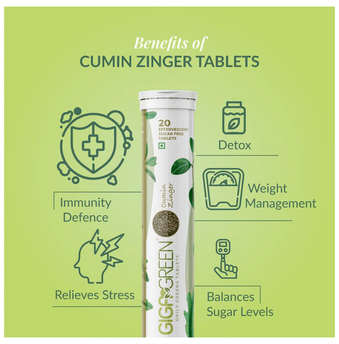 Anisue Healthcare Gigagreen Effervescent Tablet (20 Each) Lemony lime