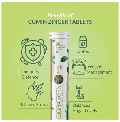 Anisue Healthcare Gigagreen Effervescent Tablet (20 Each) Lemony lime