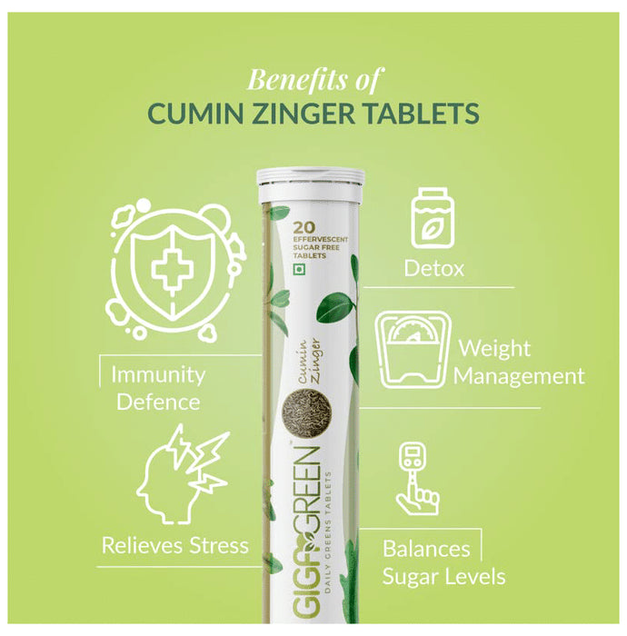 Anisue Healthcare Gigagreen Effervescent Tablet (20 Each) Lemony lime