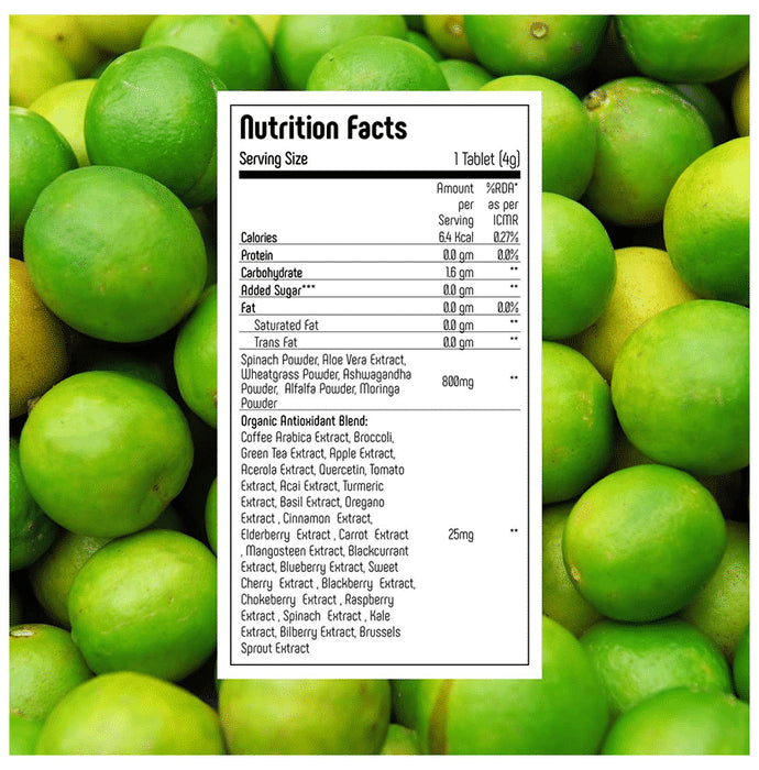 Anisue Healthcare Gigagreen Effervescent Tablet (20 Each) Lemony lime