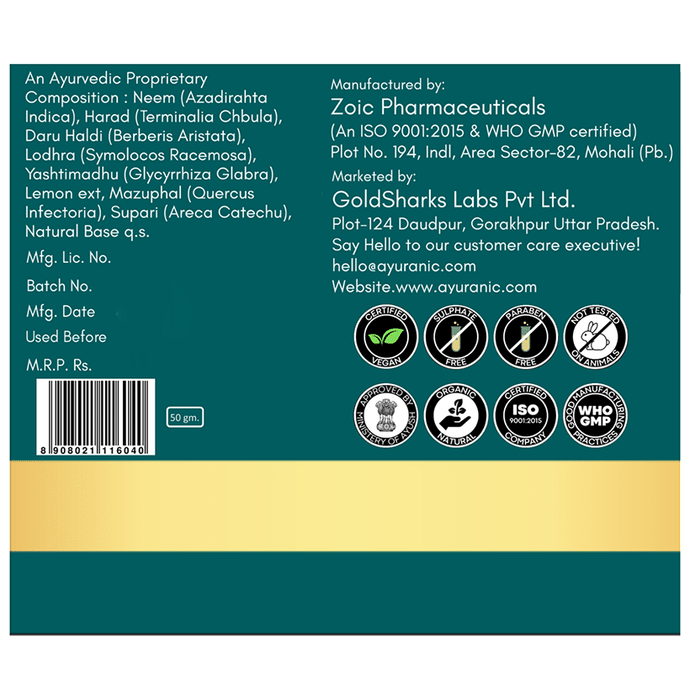 Ayuranic Face Pack for Skin Brightining