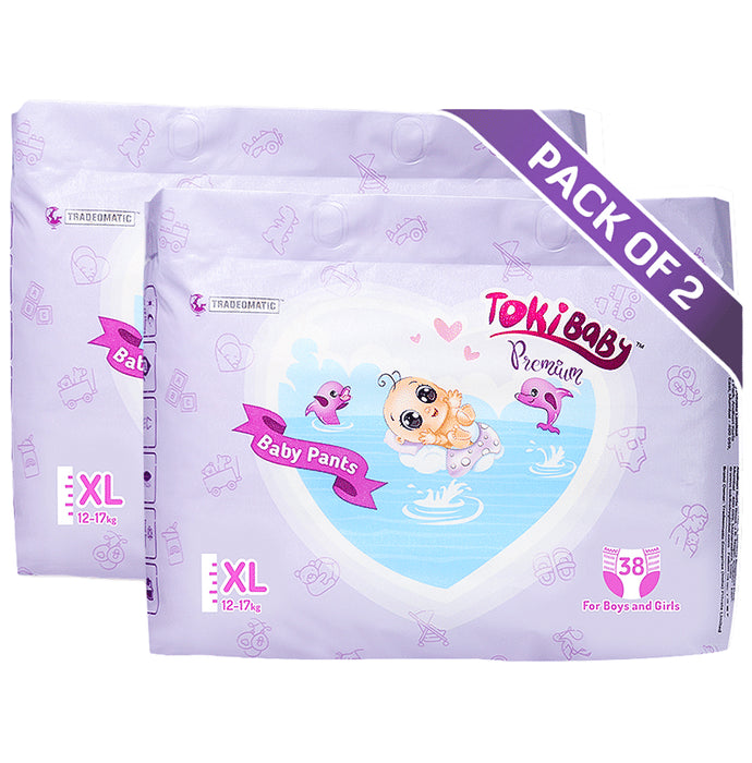 Toki Baby Premium Baby Diaper (38 Each) XL - Classic Derma