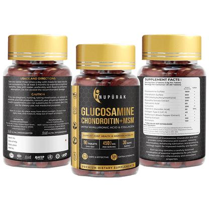 Anupurak Glucosamine Chondroitin+MSM Tablet (90 Each)