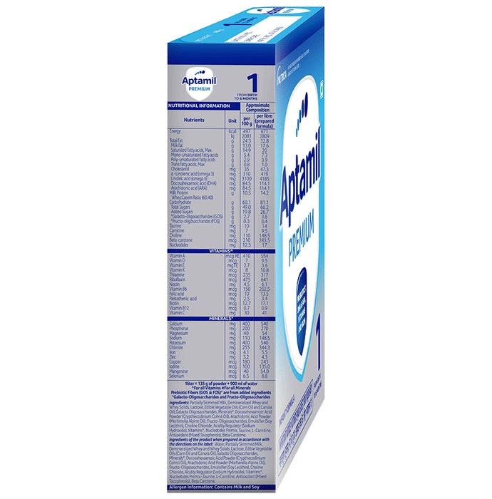 Aptamil Premium Stage 1 from Birth to 6 Month Infant Formula