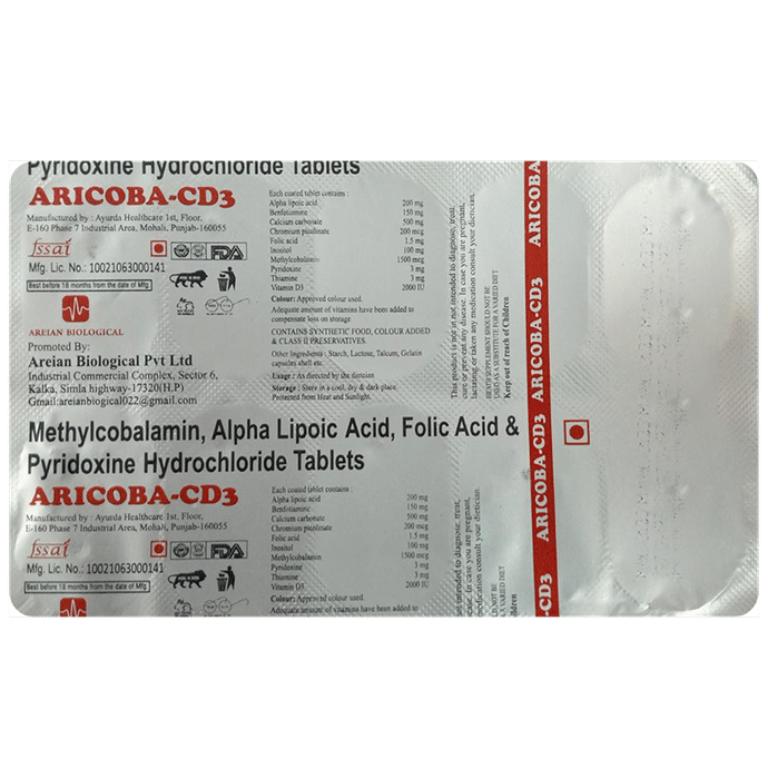 Aricoba-CD3 Tablet - Classic Derma