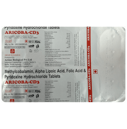 Aricoba-CD3 Tablet - Classic Derma