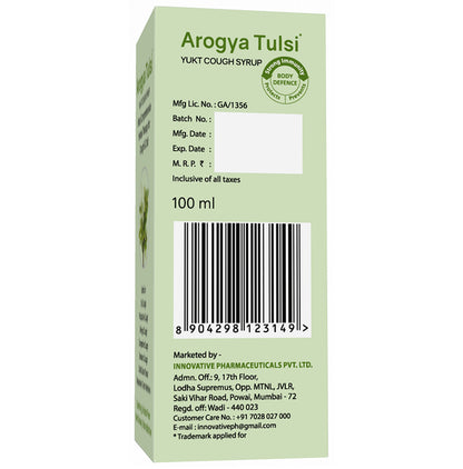 Arogya Tulsi Yukt Cough Syrup