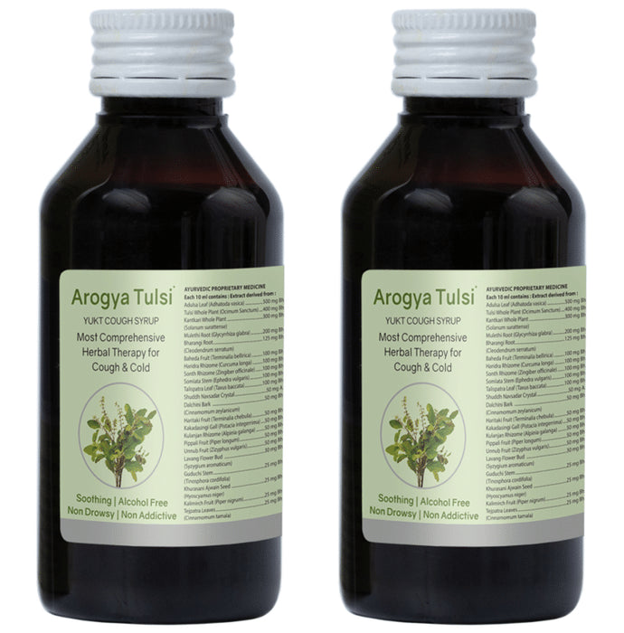 Arogya Tulsi Yukt Cough Syrup (100ml Each) - Classic Derma