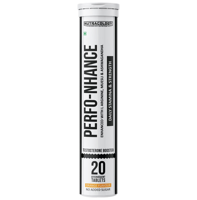 Nutracology Perfo-Nhance Testosterone Booster Effervescent Tablet (20 Each) Orange - Classic Derma
