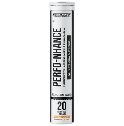 Nutracology Perfo-Nhance Testosterone Booster Effervescent Tablet (20 Each) Orange - Classic Derma