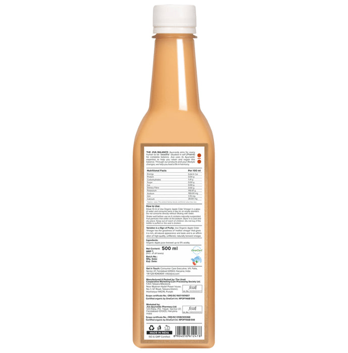 Jiva Ayurveda Organic Apple Cider Vinegar (500ml Each)