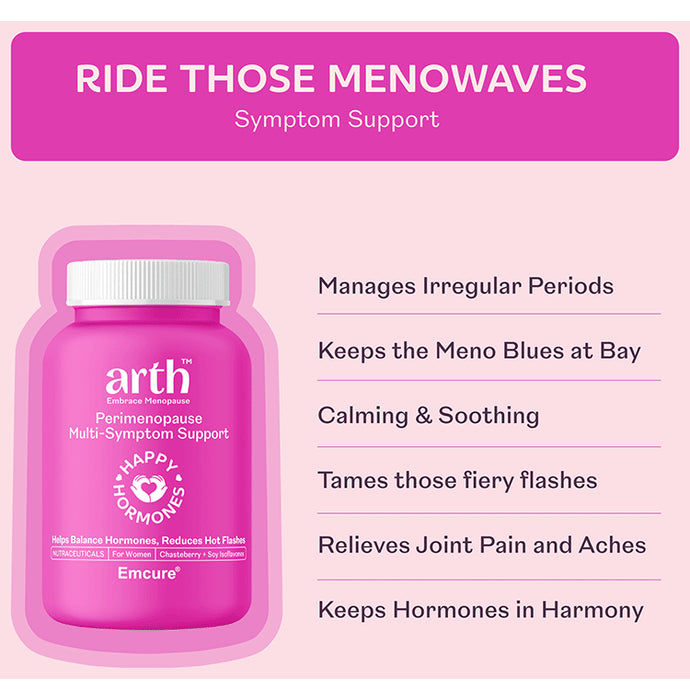 Arth Embrace Menopause Perimenopause Multi-Symptom Support Capsule Gluten Free