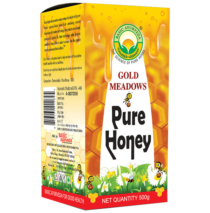 Basic Ayurveda Pure Honey (Gold Meadows) - Classic Derma
