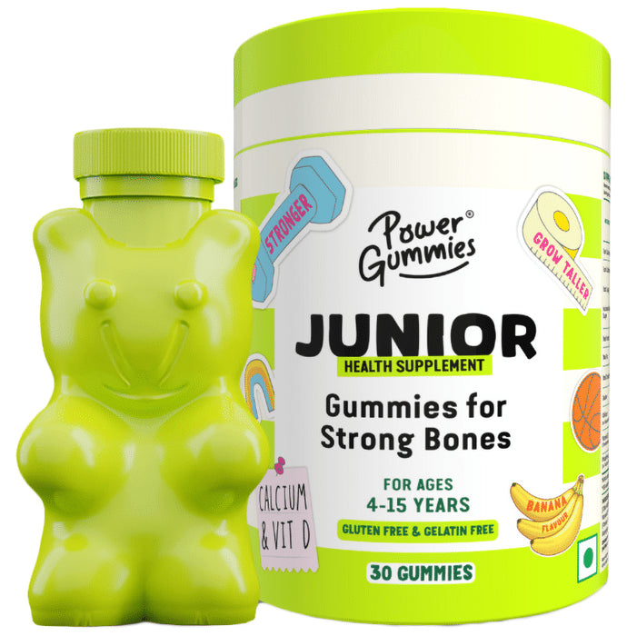Power Gummies 4-15 Years Junior Health Supplement Gummies for Strong Bones - Classic Derma