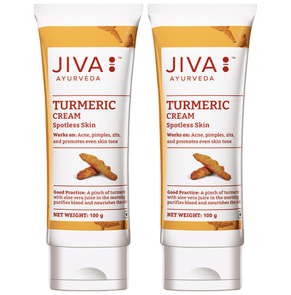 Jiva Ayurveda Turmeric Cream Spotless Skin (100gm Each) - Classic Derma