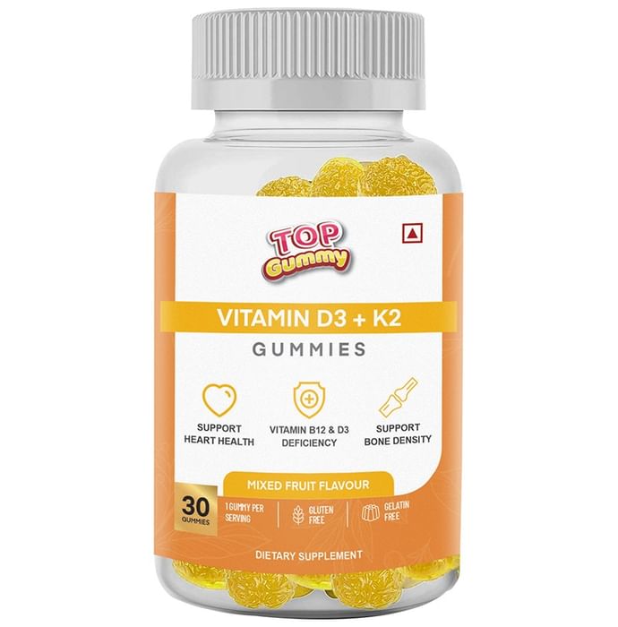 Top Gummy Vitamin D3 + K2 Gummies Mixed Fruit - Classic Derma