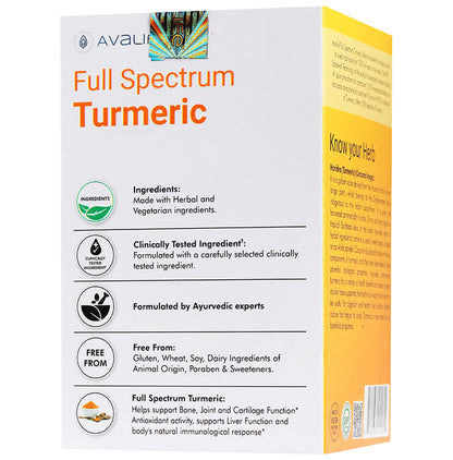 Avalife Full Spectrum Turmeric Veg Capsule