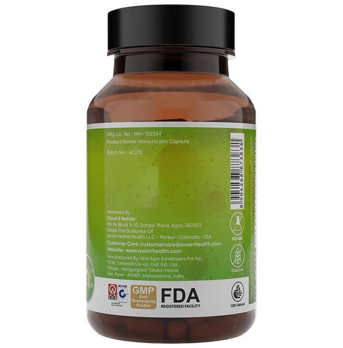 Avoirr Health Immune Support Veg Capsules
