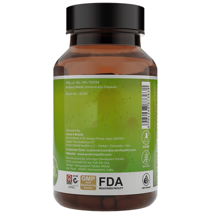 Avoirr Health Immune Support Veg Capsules