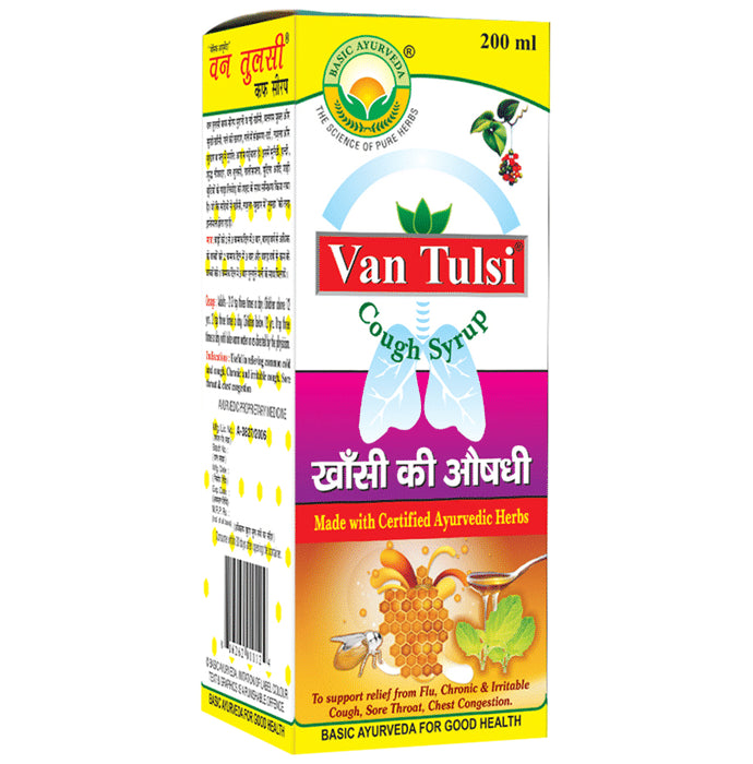 Basic Ayurveda Van Tulsi Cough Syrup - Classic Derma