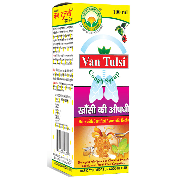 Basic Ayurveda Van Tulsi Cough Syrup - Classic Derma
