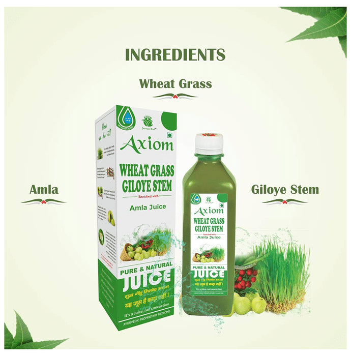 Axiom Wheat Grass Giloye Stem Juice No Added Sugar