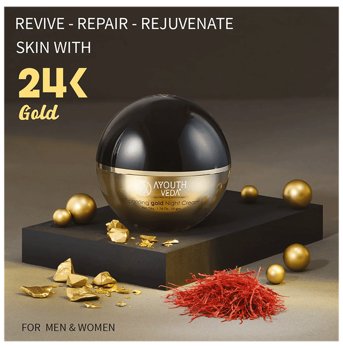 Ayouthveda Sparkling Gold Night Cream