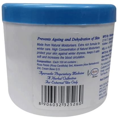 AYUR Herbal Cold Cream with Aloe Vera & Vitamin E | Non-Oily & Non-Sticky