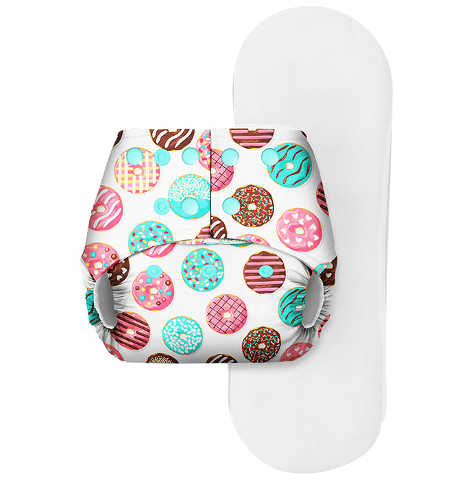Basic Pocket Diaper with Dry Feel Pad Free Size Donut - Classic Derma