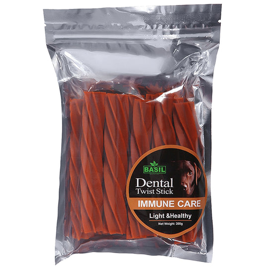 Basil Dental Twist Stick Immune Care (200gm Each) - Classic Derma