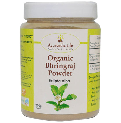 Ayurvedic Life Organic Bhringraj Eclipta Alba Powder - Classic Derma