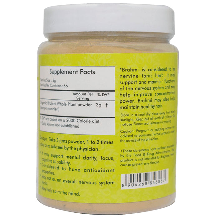 Ayurvedic Life Organic Brahmi Bacopa Monnieri Powder