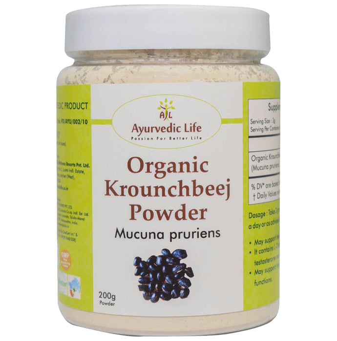 Ayurvedic Life Organic Krounchbeej Mucuna Pruriens Powder - Classic Derma
