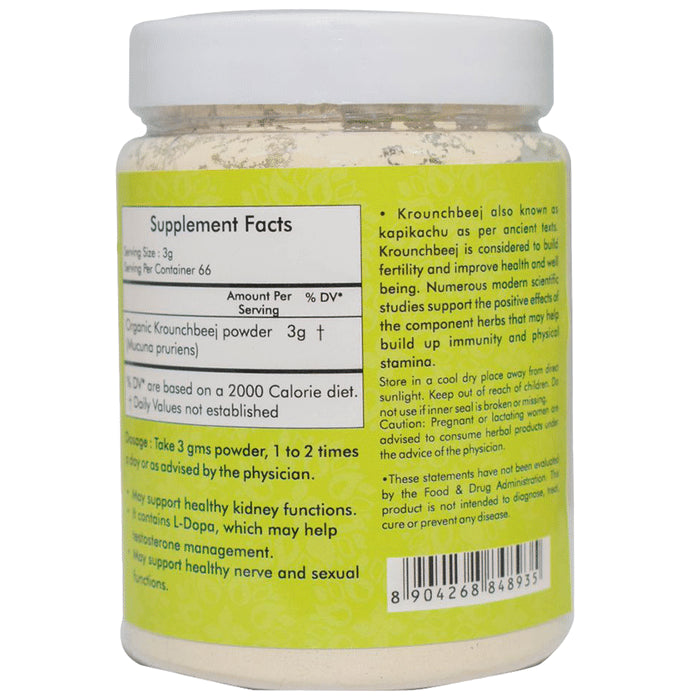 Ayurvedic Life Organic Krounchbeej Mucuna Pruriens Powder