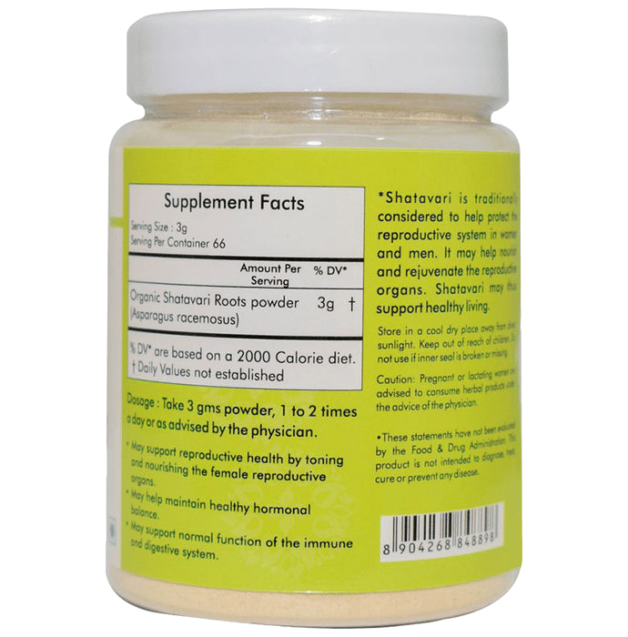 Ayurvedic Life Organic Shatavari Asparagus Racemosus Powder