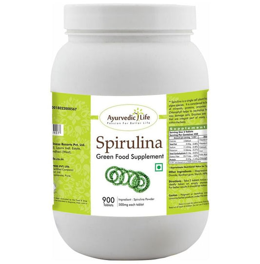 Ayurvedic Life Spirulina 500mg Tablet - Classic Derma