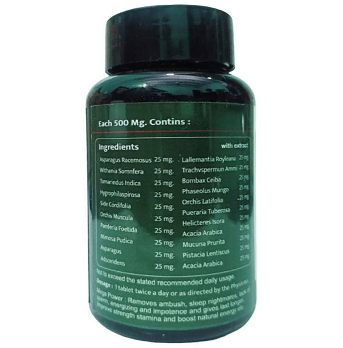Ayurvediq Better Life Mega Power Tablet for Men’s Health Supp strength Booster Stamina and Vitality