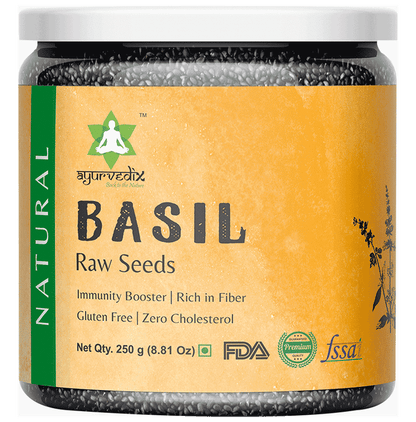 Ayurvedix Basil Raw Seeds - Classic Derma