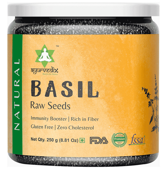 Ayurvedix Basil Raw Seeds - Classic Derma