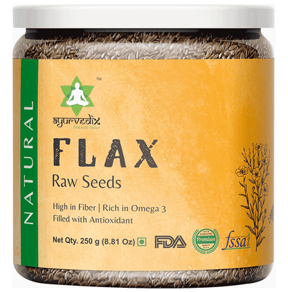 Ayurvedix Flax Raw Seeds - Classic Derma
